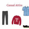 Casual Attire: Ideal for a casual Friday