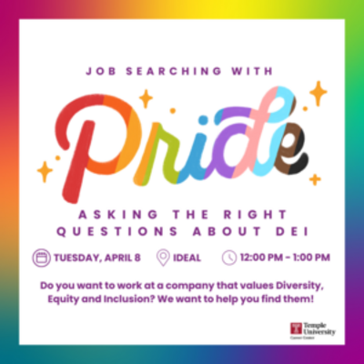 Job Searching with Pride event details 